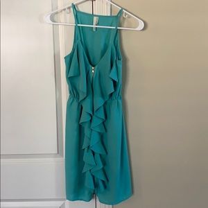 Small, blue, sleeveless dress - Hello Miss Brand